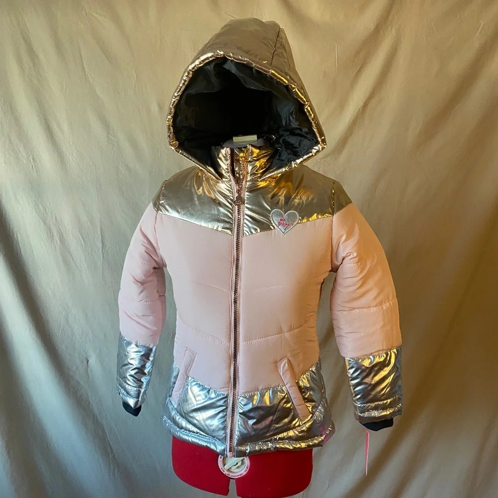 eye-catching puffer jacket for big girls/betsy johnsonn size 12